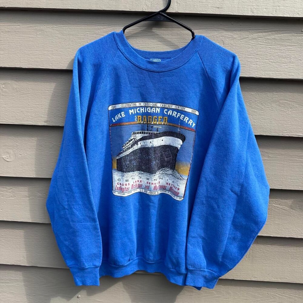 Fruit-of-the-loom Men's Blue Sweatshirt